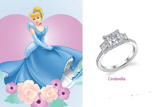 Disney Princess series Diamond Engagement Rings Snow White